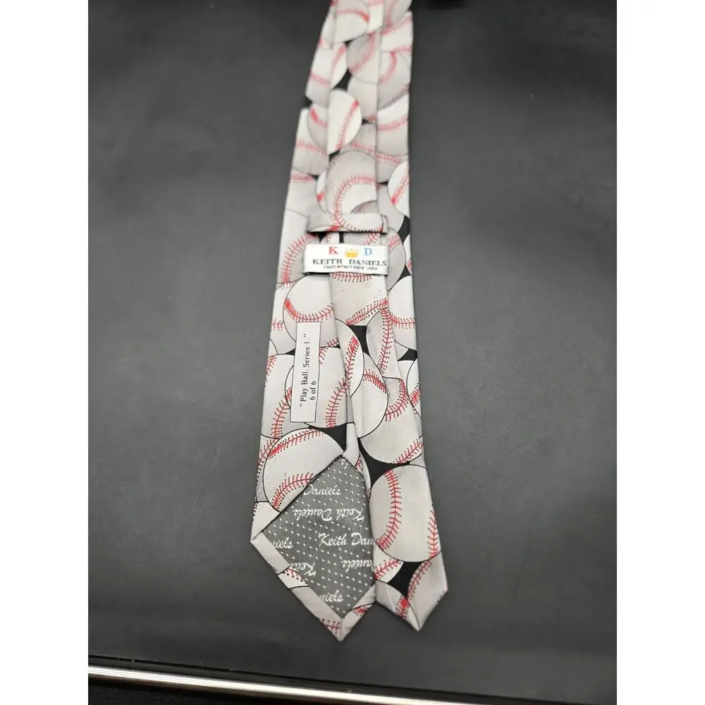 Men's Keith Daniels Baseball Tie Play Ball Series 1 Of 6